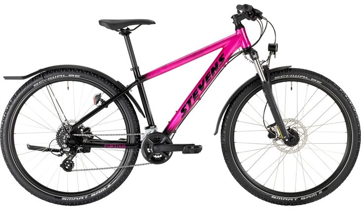 Stevens Furious 27.5", Chrome Pink Black, 16"