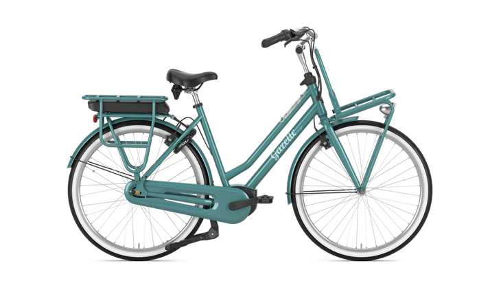 Gazelle Miss Grace C7+ Low Step 500 Wh, demin blue, 54 cm