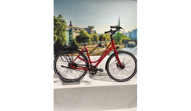 MainRad Evo Lite Damen, rot-glanz, 50 cm