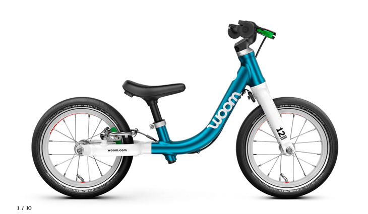 Woom GO 1, metallic blue