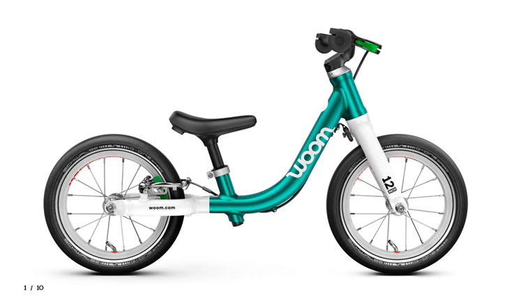 Woom GO 1, metallic turquoise