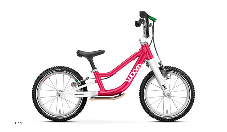 Woom GO 1 Plus, hot pink