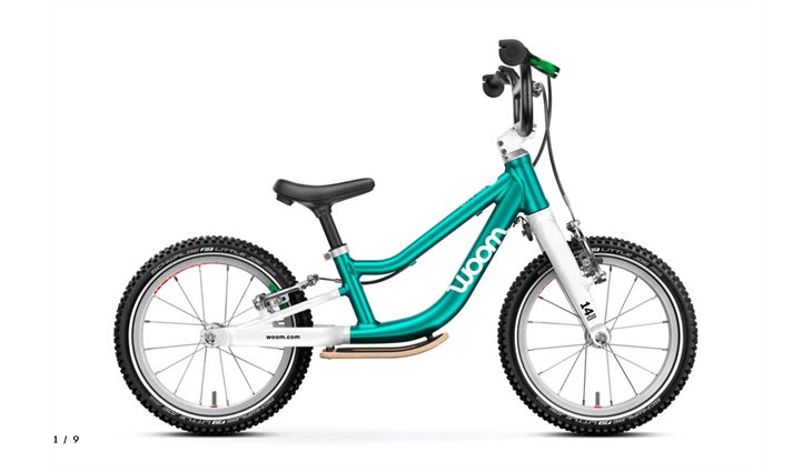Woom GO 1 Plus, metallic turquoise