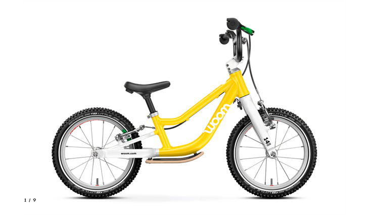 Woom GO 1 Plus, vibrant yellow
