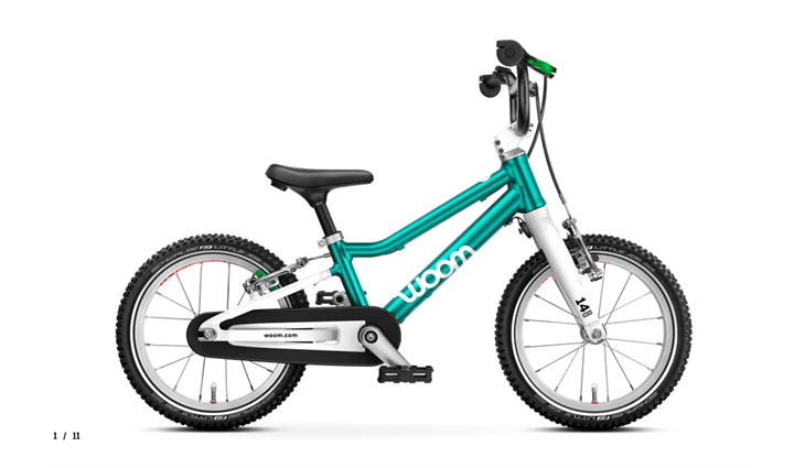 Woom GO 2, metallic turquoise