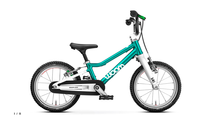 Woom GO 2, metallic turquoise