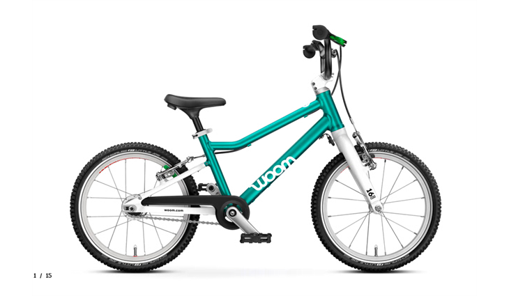 Woom GO 3 Automagic, metallic turquoise