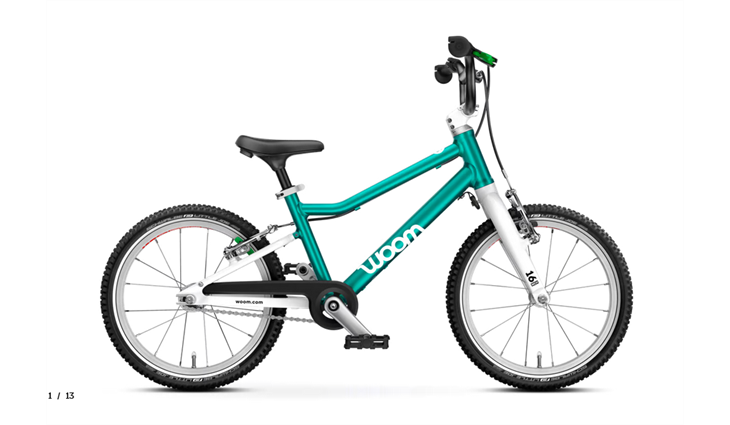 Woom GO 3, metallic turquoise