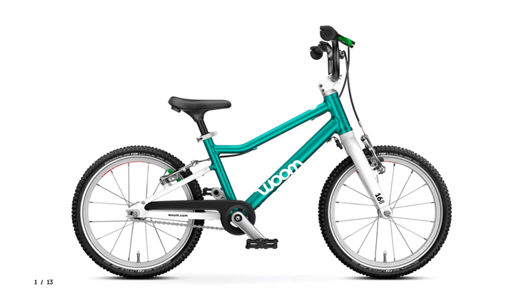 Woom GO 3, metallic turquoise