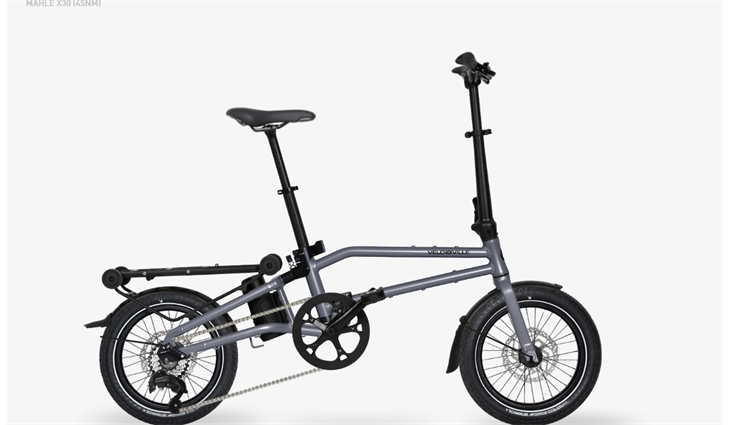 Velo de Ville E-Foldy 171 Wh, Stone Basalt glanz, 24 cm