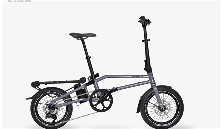 Velo de Ville E-Foldy 171 Wh, Stone Basalt glanz, 24 cm