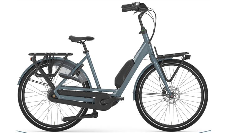 Gazelle BLOOM C7 Low Step 504 Wh, thunder grey, 49 cm