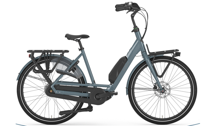 Gazelle BLOOM C7 Low Step 504 Wh, thunder grey, 49 cm