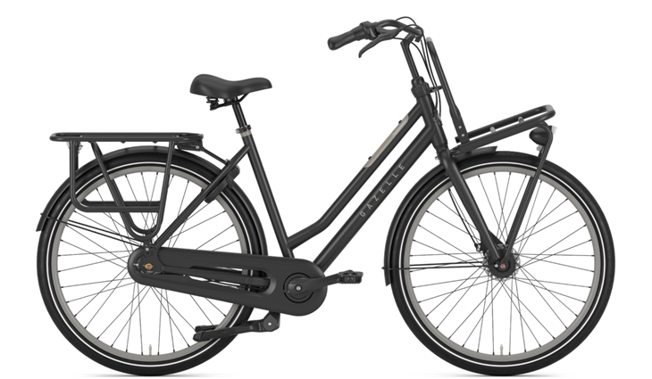 Gazelle HEAVYDUTY Low Step, black matt, 59 cm