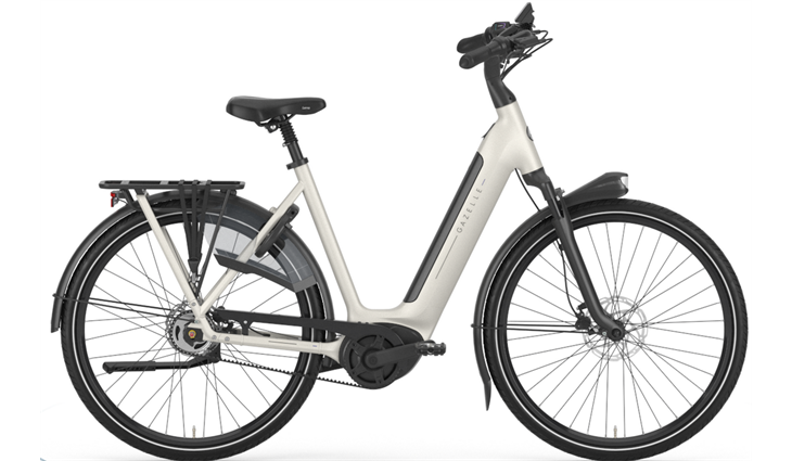 Gazelle GRENOBLE C5 Low Step 600 Wh, ivory white matt, 57