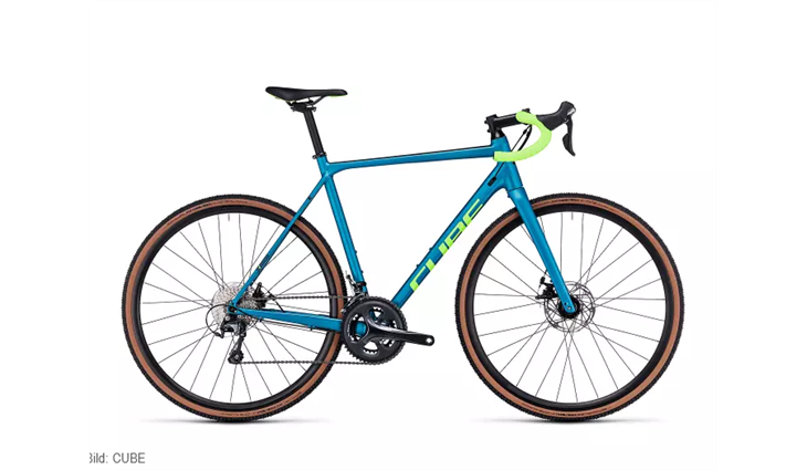 Deut.Dienstrad Next Cube Cross Men, flashpetrol 'n'green, 56 cm